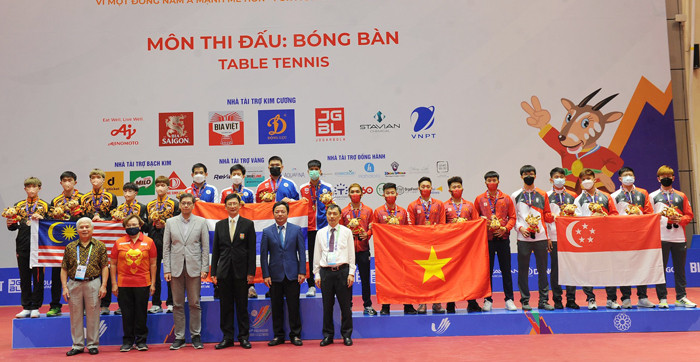 [Video] Thailand dominates men's, women's table tennis team categories at SEA Games 31